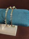 Gold Finish Diamond Stone Bangle