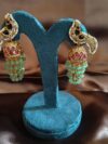 Kemp Pearl Peacock Jhumka
