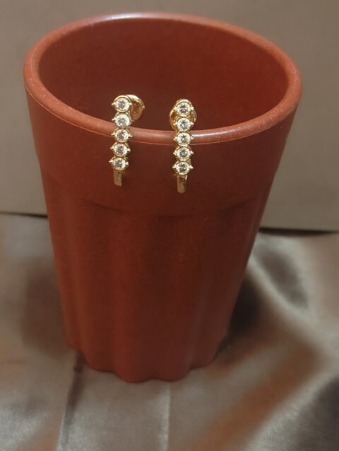 Ear Stud -Micro gold Plating